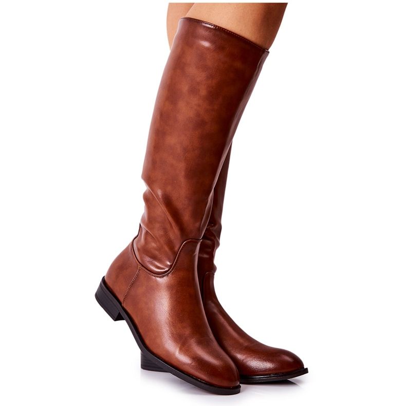 PG1 Bőr meleg csizma Barna Estil