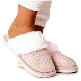 Bézs Flamarin Meleg Papucs Szőrmével Bézs Flamarin Meleg Papucs Szőrmével
