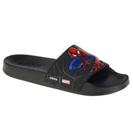 Adidas Adilette Shower Slides Spiderman Jr FZ1716 papucs fekete