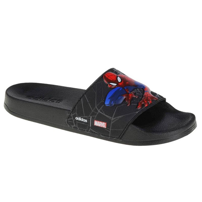 Adidas Adilette Shower Slides Spiderman Jr FZ1716 papucs fekete