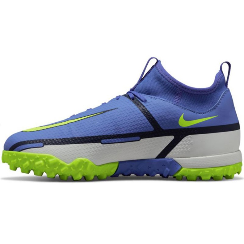 Nike Phantom GT2 Academy Df Tf Jr DC0818 570 futballcipő kék, fehér, többszínű kék Nike Phantom GT2 Academy Df Tf Jr DC0818 570 futballcipő kék, fehér, többszínű kék