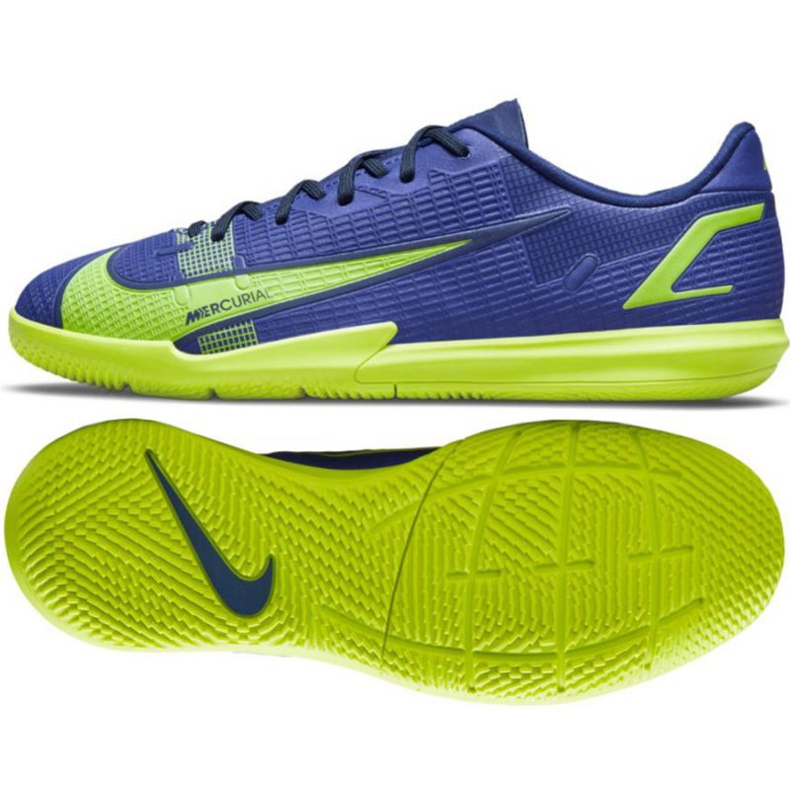 Nike Mercurial Vapor 14 Academy Ic Jr CV0815 474 futballcipő sokszínű kék Nike Mercurial Vapor 14 Academy Ic Jr CV0815 474 futballcipő sokszínű kék