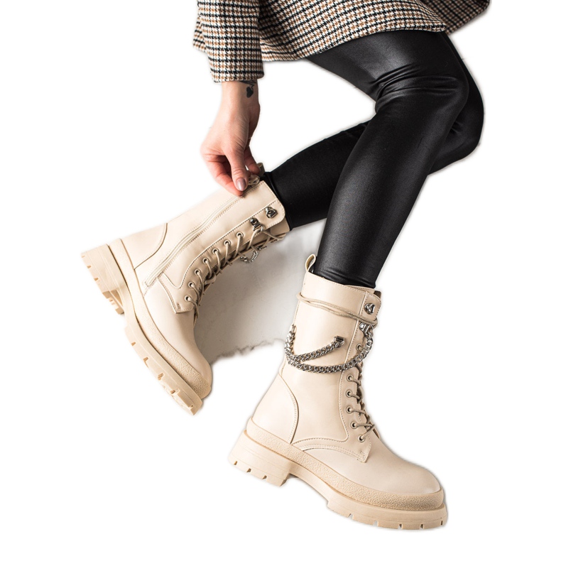 Bona Meleg munkások lánccal bézs