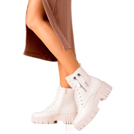 Goodin Divatos csapdázók dekoratív cipzárral bézs