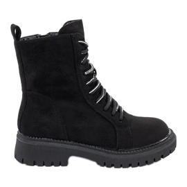 TRENDI Fűzős munkások fekete