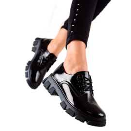 Filippo Fekete bőr cipő