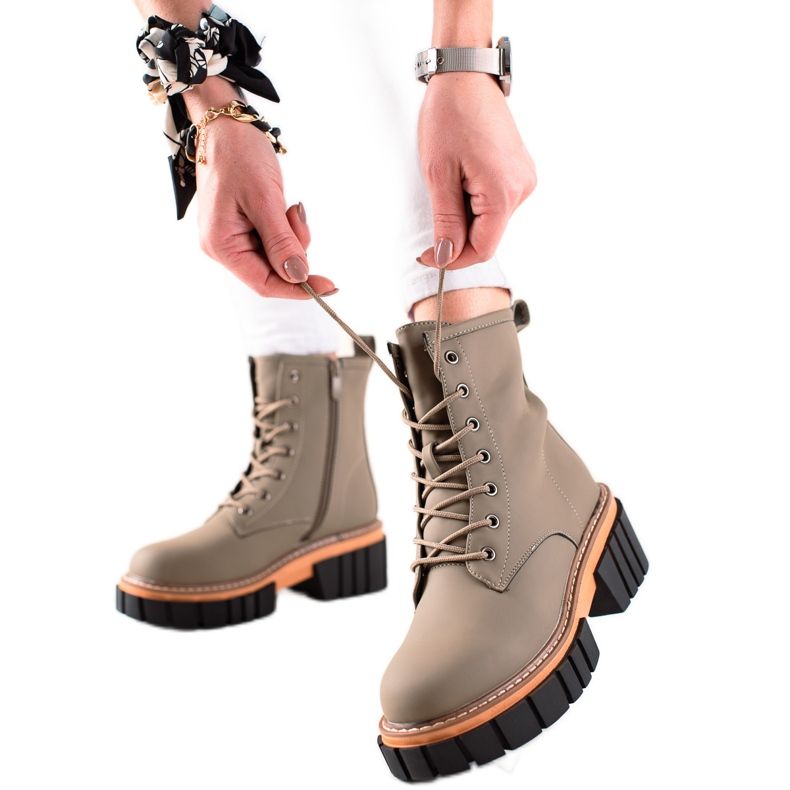 Seastar Trapper csizma az emelvényen zöld Seastar Trapper csizma az emelvényen zöld