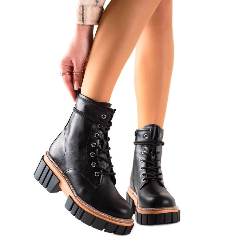 Seastar Boots Trappers A Platformon fekete