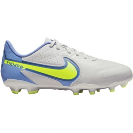 Nike Tiempo Legend 9 Academy FG / MG Jr DA1333 075 futballcipő fehér fehér