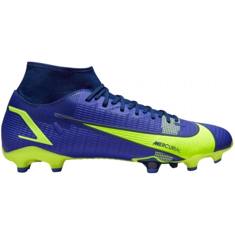 Nike Mercurial Superfly 8 Academy FG / MG M CV0843 574 futballcipő kék kék