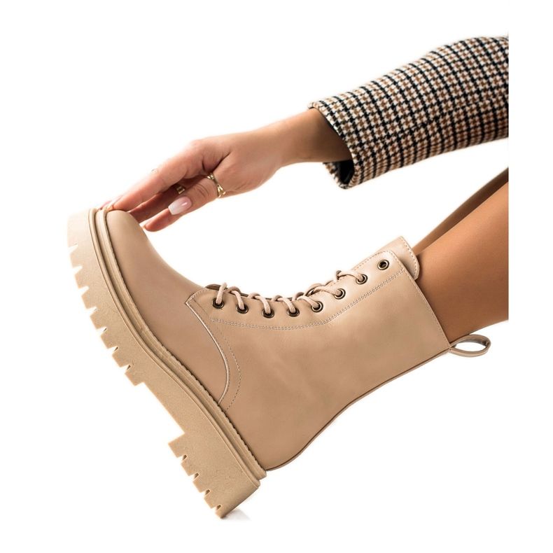 Seastar Klasszikus trapperek Eco bőrből bézs