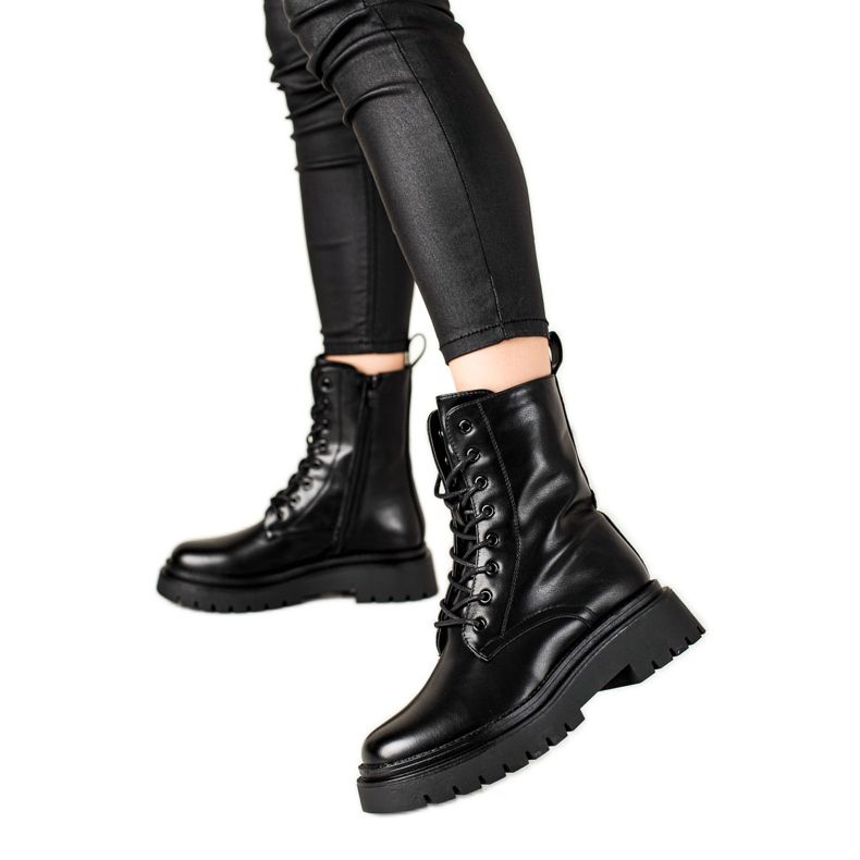 Seastar Klasszikus trapperek Eco bőrből fekete