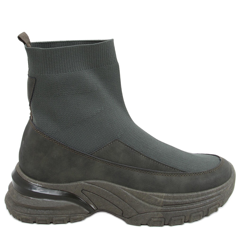 Goko Green zoknis sportcipő khaki zöld