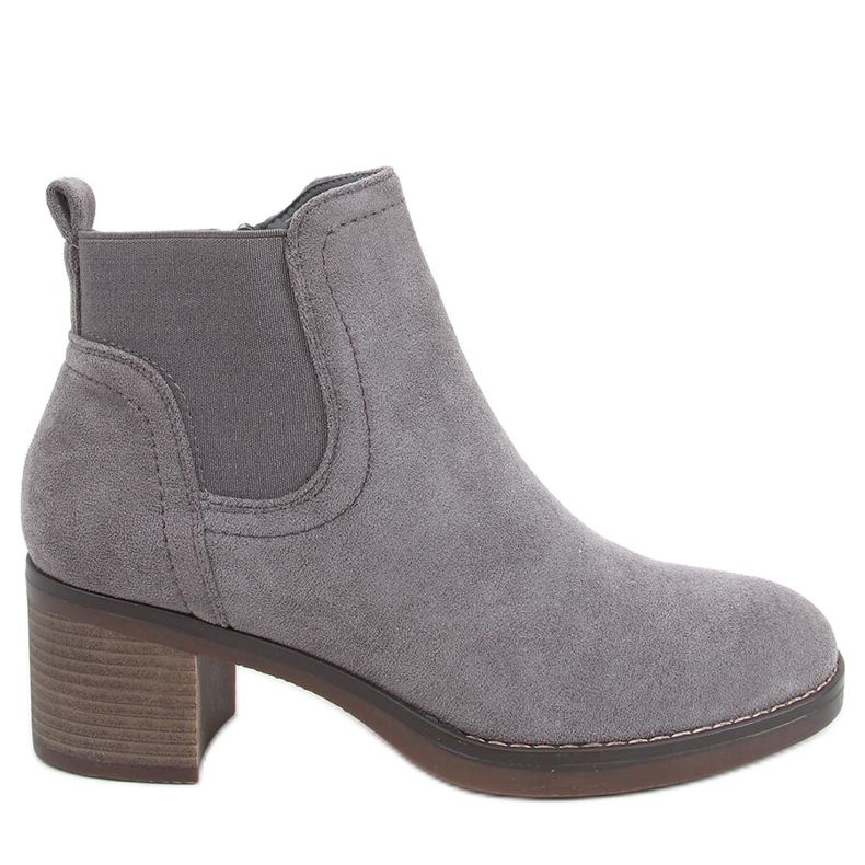 Széles sarkú csizma Fill Grey szürke Széles sarkú csizma Fill Grey szürke