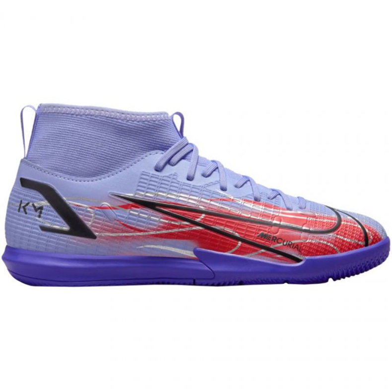 Nike Mercurial Superfly 8 Academy Ic Jr DB0931 506 futballcipő piros, lila rózsák és lilák