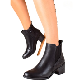 Evento Klasszikus öko-bőr csizma fekete