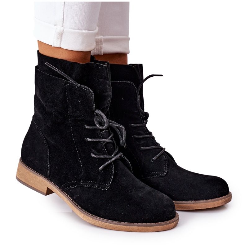 PS1 Fekete Violetta fekete csizma dupla felsőrésszel