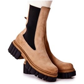 Bőrcsizma dolgozók Laura Messi bézs 2421 Bőrcsizma dolgozók Laura Messi bézs 2421