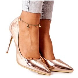 PG2 Elegáns Mirror Heels Rose Gold Adrinnah aranysárga