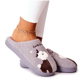 WJ1 Meleg papucs Reindeer Grey Jilly barna szürke