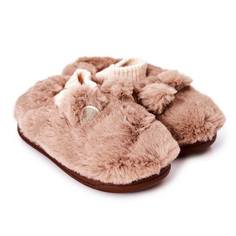 WJ1 Meleg Papucs Bordás Barna Dessivel bézs