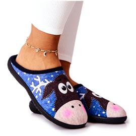 Meleg papucs Rénszarvas mintás Blue Elodie kék Meleg papucs Rénszarvas mintás Blue Elodie kék