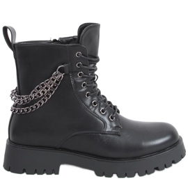 Csizma csizma láncokkal Tokio Black fekete Csizma csizma láncokkal Tokio Black fekete