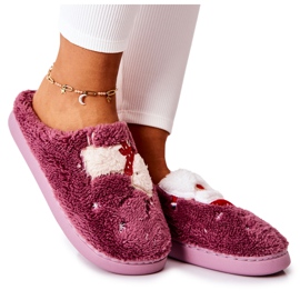 WJ1 Karácsonyi papucs Mikulás és Violet Rénszarvas lila