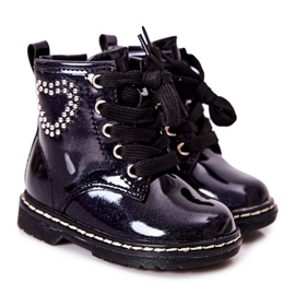 WT1 Lakkozott gyerekcsizma fényes sötétkék WT1 Lakkozott gyerekcsizma fényes sötétkék