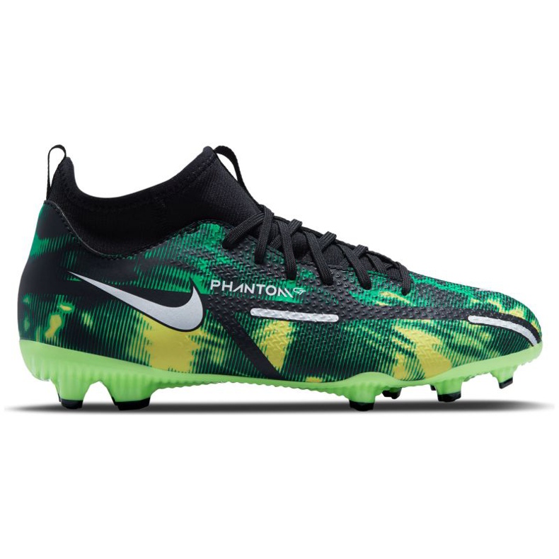 Nike Phantom GT2 Academy Df Sw Mg Jr DM0742-003 futballcipő sokszínű zöld