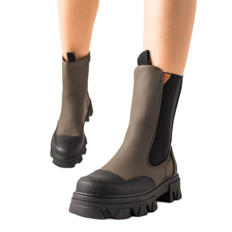 Seastar Workery Fashion csizma khaki zöld