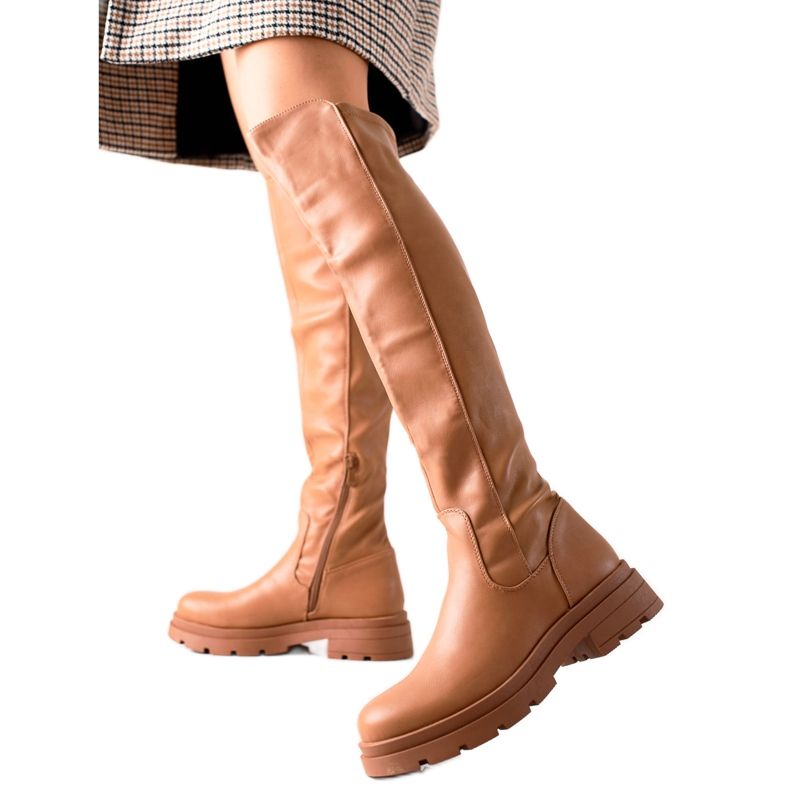 Sixth Sense Divatos Camel Boots bézs
