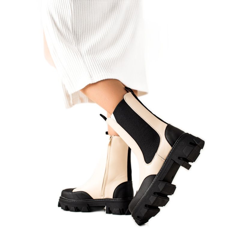 Seastar Workery Fashion csizma bézs