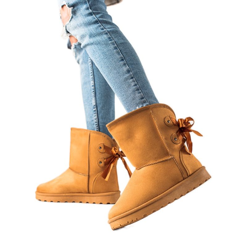 TRENDI Mukluki íjjal sárga