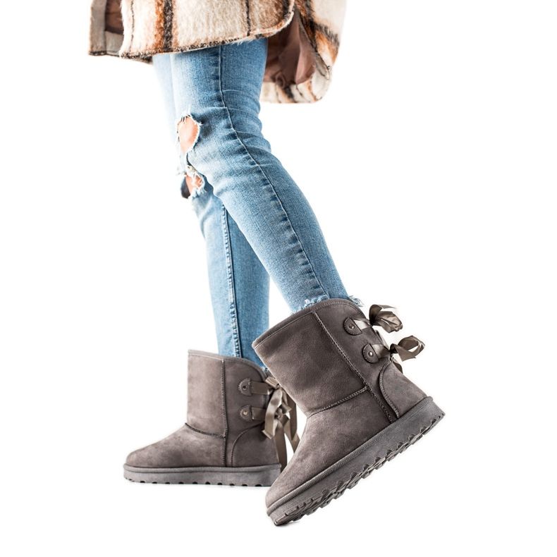 TRENDI Mukluki íjjal szürke