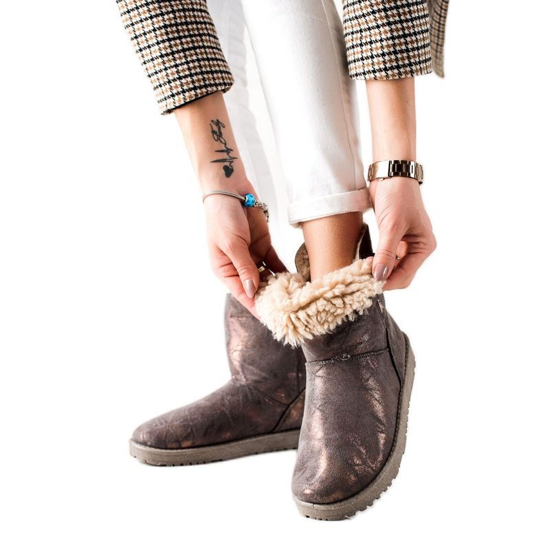 Evento Mukluki Glitterrel barna