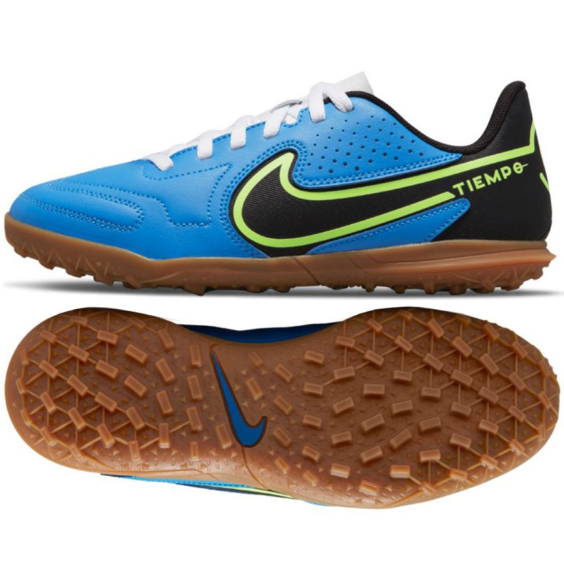 Nike Tiempo Legend 9 Club Tf Jr DA1334 403 futballcipő sokszínű kék