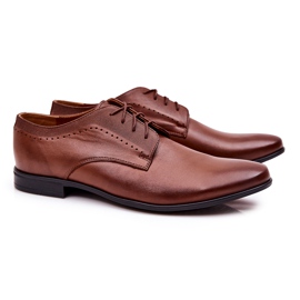 Bednarek Polish Shoes Elegáns bőrcipő Bednarek 724 barna Bednarek Polish Shoes Elegáns bőrcipő Bednarek 724 barna