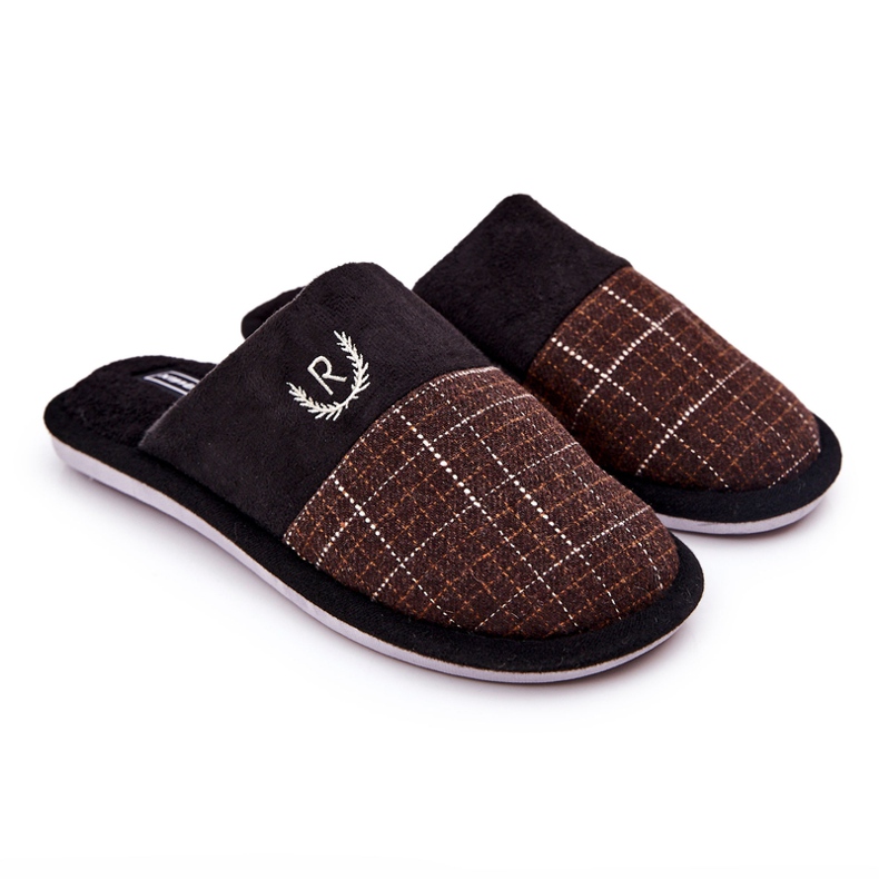 WJ1 Meleg barna kockás papucs Blase