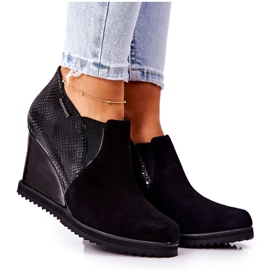 Ékes csizma, állatmintás Monnari 0990-020 fekete