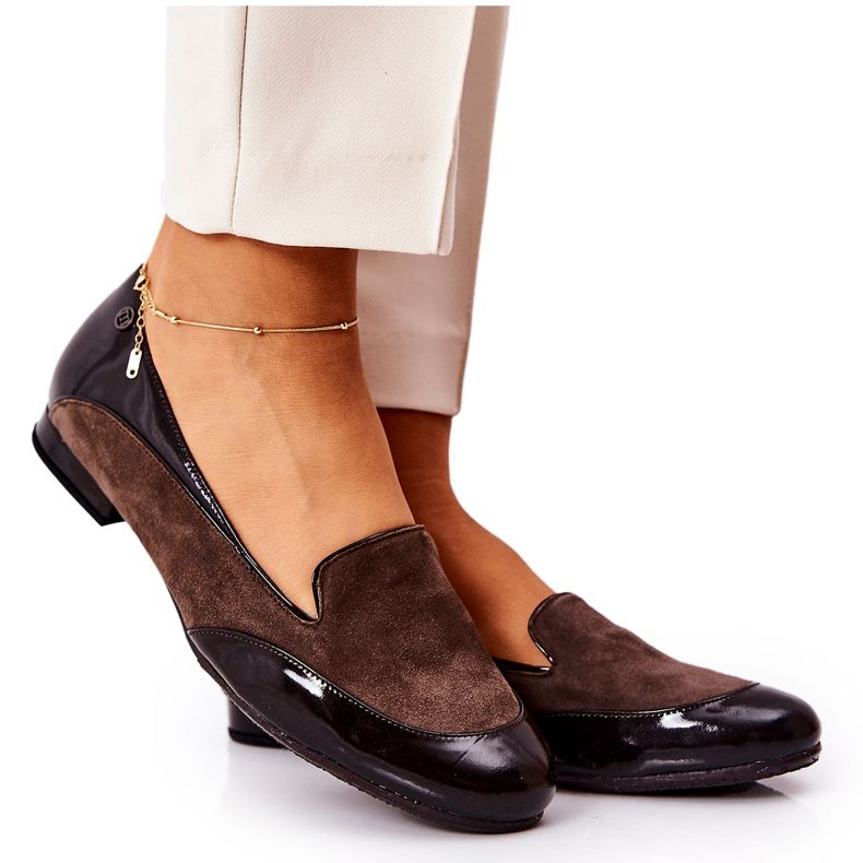 BM Bőr Monnari Balerina 0920-017 Barna