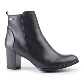 Marco Shoes Bőr csizma 0599B-001-4 fekete