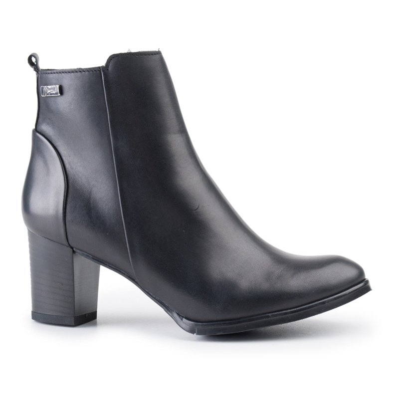 Marco Shoes Bőr csizma 0599B-001-4 fekete