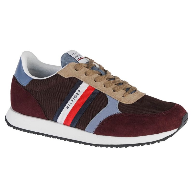 Tommy Hilfiger Runner Lo Color Mix cipő FM0FM03815-GR8 barna Tommy Hilfiger Runner Lo Color Mix cipő FM0FM03815-GR8 barna