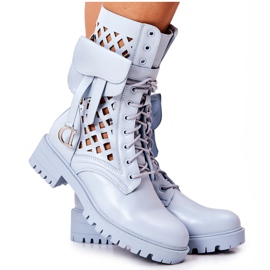 PS1 Áttört csizma a vese Blue Rock Star kék