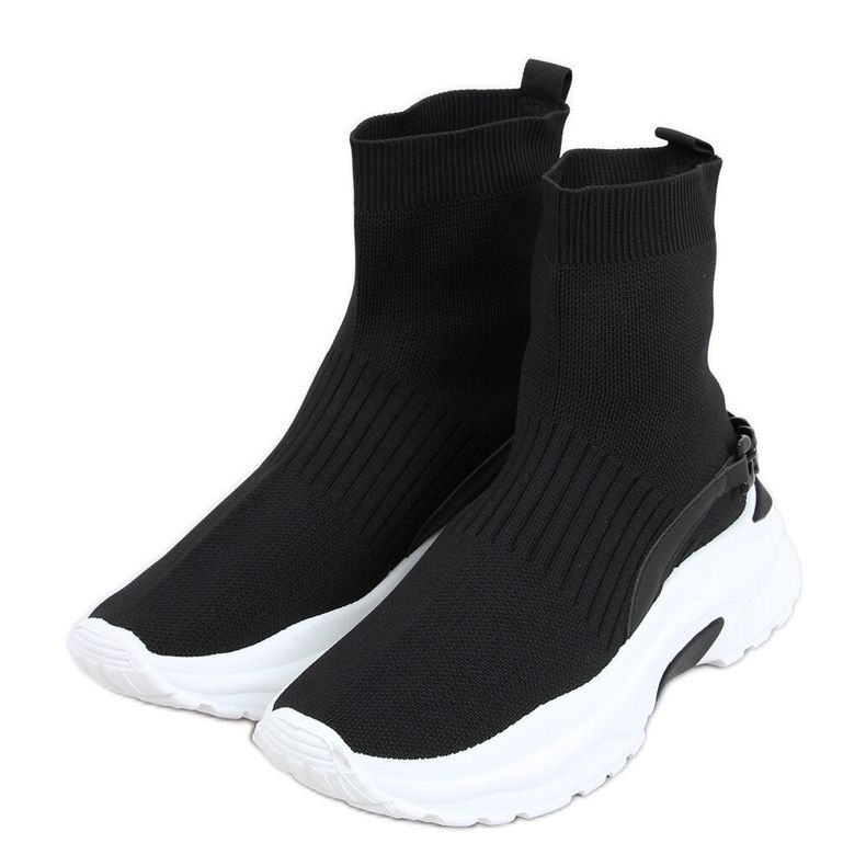 Gina Fekete zoknis bokacsizma