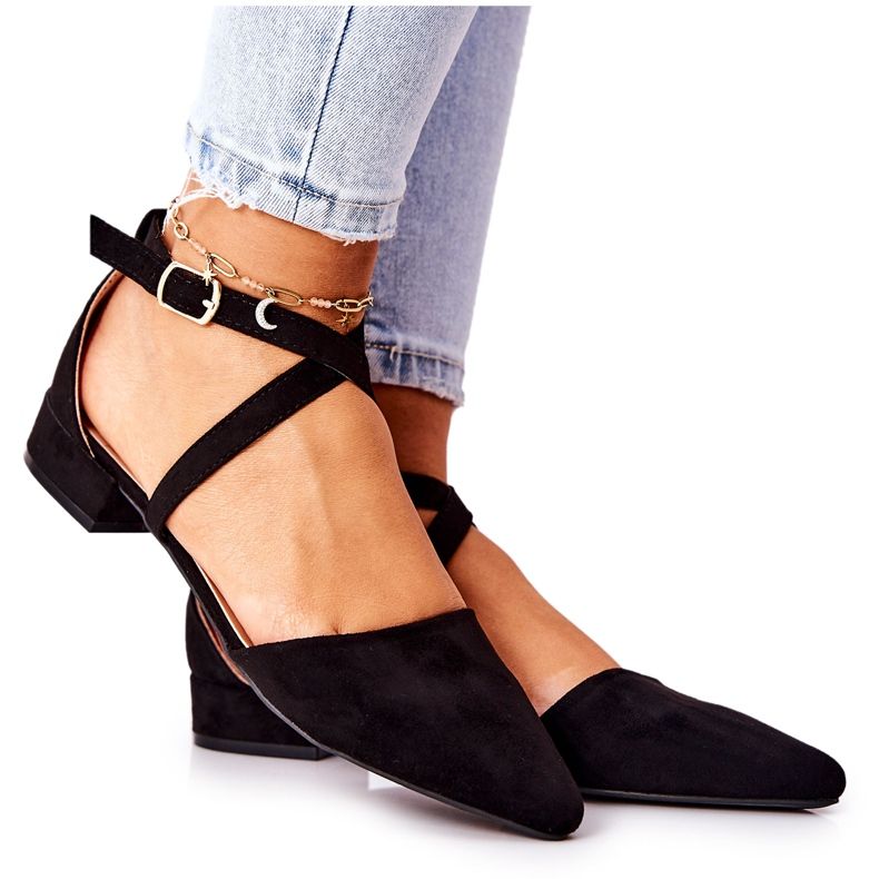 WS1 Pumpák Alacsony Sarkúban Fekete Giovanna