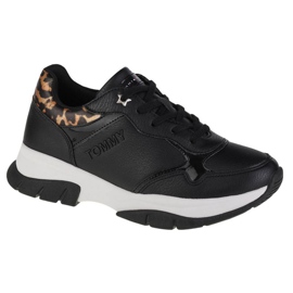 Tommy Hilfiger mélyen dekoltált fűzős tornacipő W T3A4-31173-1242999 fekete