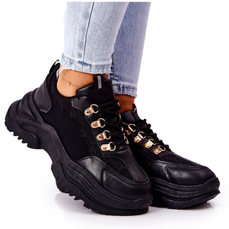 PM1 Sportcipők A Black Flynn Platformon fekete