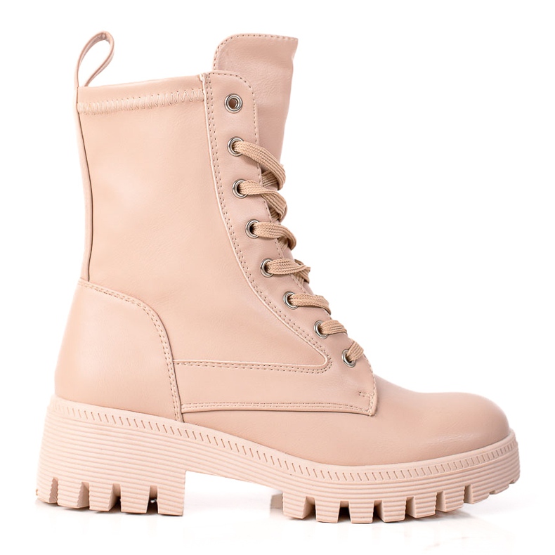 Diamantique Klasszikus fűzős trapperek bézs